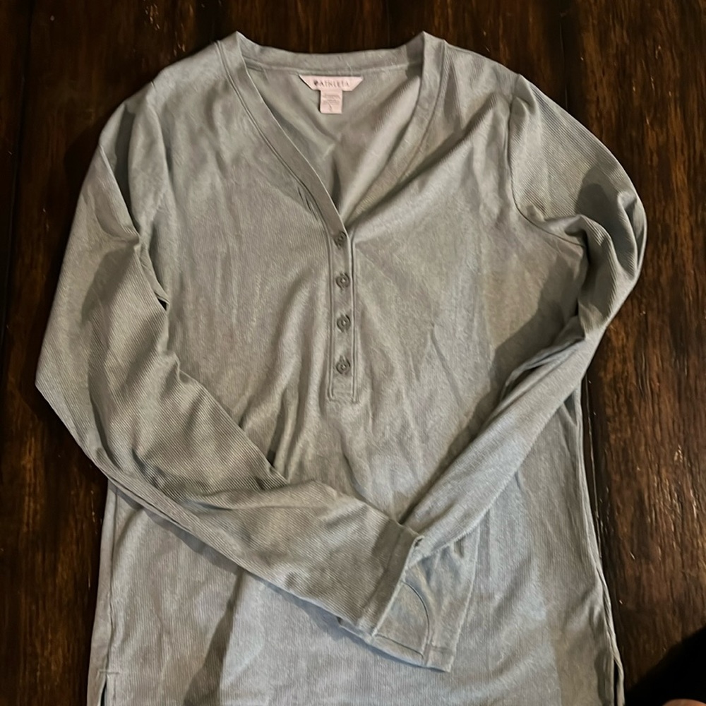 Athleta Ribbed Henley
